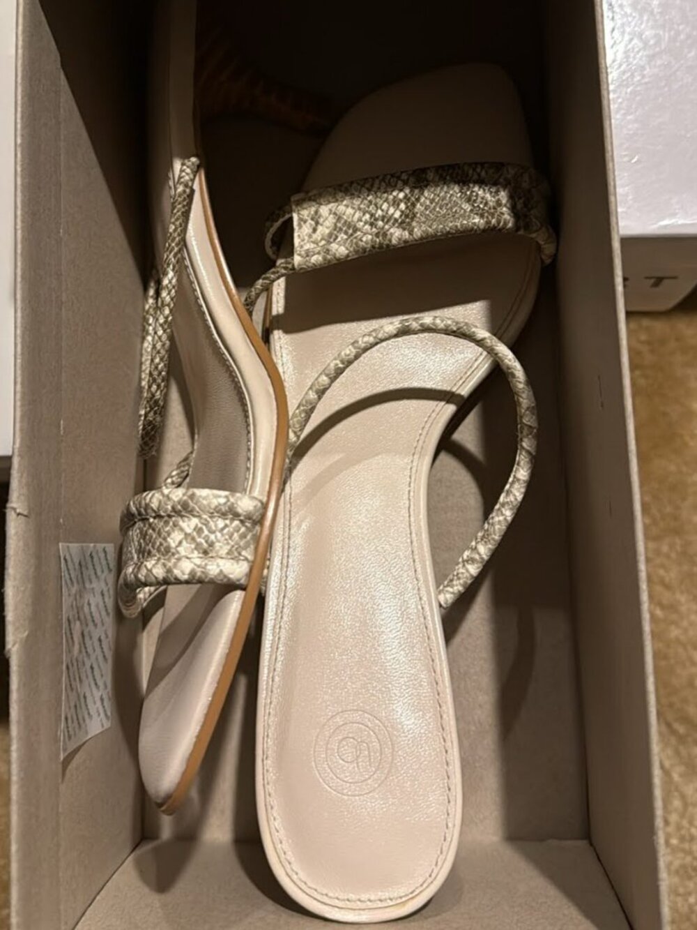 Kitten Heel Animal Print Sandal